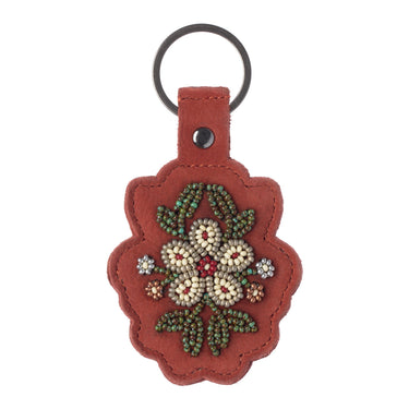 Floret Beaded Keychain
