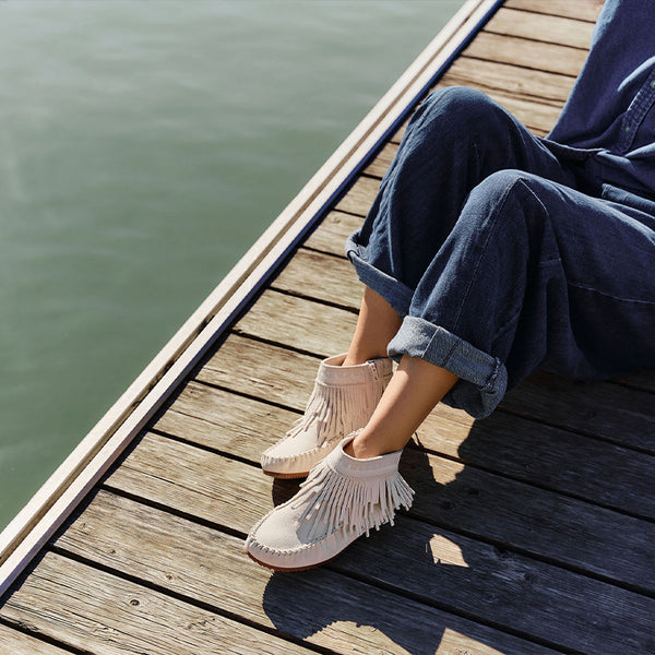 Manitobah Dancer Ankle Boot in Birch