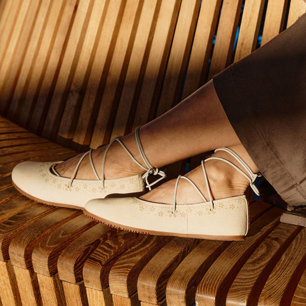 Manitobah Wildflower Ballet Flat in Birch