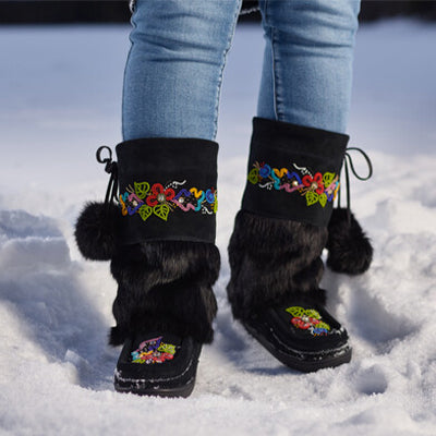 MANITOBAH/マニトバ】ラビットファーモカシン MANITOBAH/マニトバ