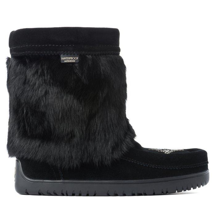 Manitobah Mukluks Black Suede‎ Waterproof Winter Boots Men\'s Waterproof Snowy Owl Mukluk Winter Boot Manitobah USA main image 2